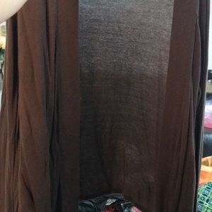 brown cardigan